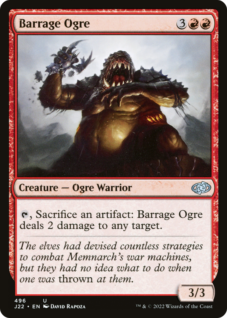Barrage Ogre [Jumpstart 2022] | Grognard Games