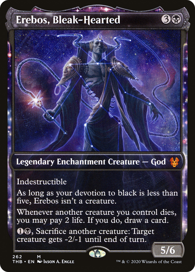 Erebos, Bleak-Hearted (Showcase) [Theros Beyond Death] | Grognard Games