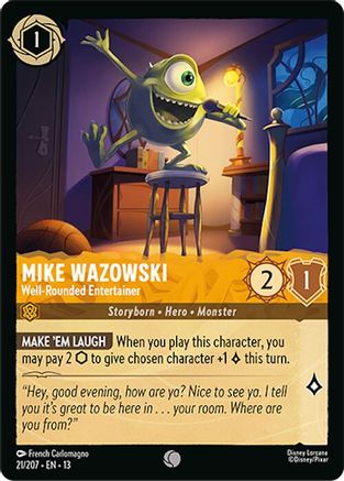 Mike Wazowski - Well-Rounded Entertainer (21/207) - Attack of the Vine Cold Foil | Grognard Games