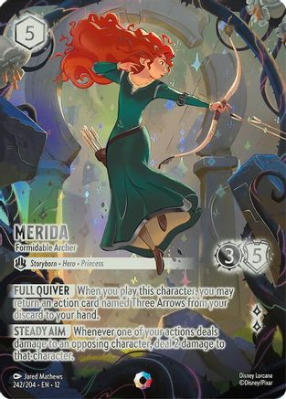 Merida - Formidable Archer (Iconic) (242/204) - Wilds Unknown Holofoil | Grognard Games