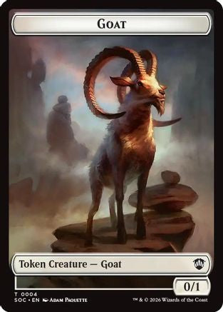 Goat // Fungus Beast Double-Sided Token (SOC-4 // 17) - Commander: Secrets of Strixhaven | Grognard Games