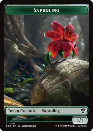 Saproling // Pest (0023) Double-Sided Token (SOC-18 // 23) - Commander: Secrets of Strixhaven Foil | Grognard Games