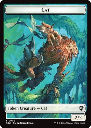 Cat // Inkling (0022) Double-Sided Token (SOC-2 // 22) - Commander: Secrets of Strixhaven Foil | Grognard Games