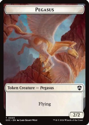 Pegasus // Inkling (0022) Double-Sided Token (SOC-5 // 22) - Commander: Secrets of Strixhaven | Grognard Games