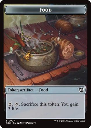 Food // City's Blessing Double-Sided Token (SOC-27 // 29) - Commander: Secrets of Strixhaven | Grognard Games