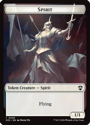 Spirit (0006) // Illusion Double-Sided Token (SOC-6 // 7) - Commander: Secrets of Strixhaven | Grognard Games