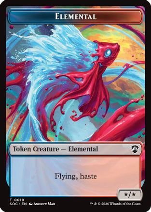 Elemental (0019) // Copy Double-Sided Token (SOC-19 // 1) - Commander: Secrets of Strixhaven | Grognard Games