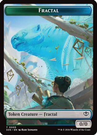 Fractal (0005) // Pest (0009) Double-Sided Token (SOS-5 // 9) - Secrets of Strixhaven | Grognard Games