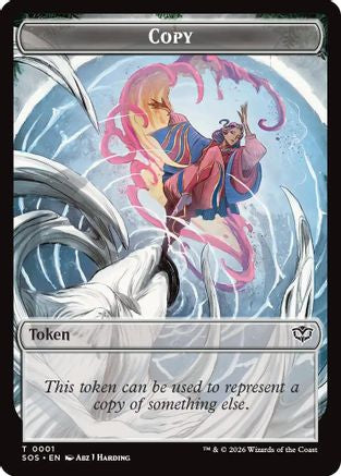 Copy // Spirit (0010) Double-Sided Token (SOS-1 // 10) - Secrets of Strixhaven Foil | Grognard Games