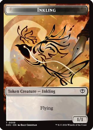 Inkling (0006) // Spirit (0010) Double-Sided Token (SOS-6 // 10) - Secrets of Strixhaven | Grognard Games