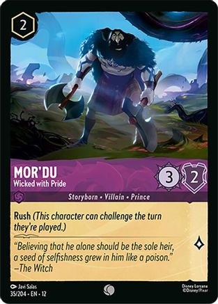 Mor'du - Wicked with Pride (35/204) - Wilds Unknown Cold Foil | Grognard Games