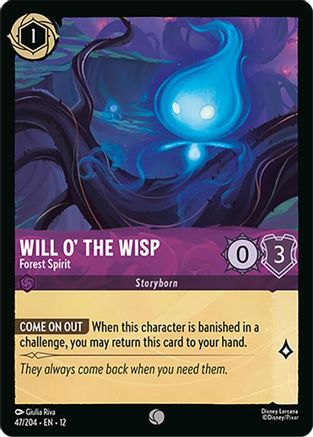 Will o' the Wisp - Forest Spirit (47/204) - Wilds Unknown Cold Foil | Grognard Games