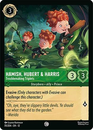 Hamish, Hubert & Harris - Troublemaking Triplets (70/204) - Wilds Unknown | Grognard Games