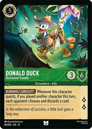 Donald Duck - Distracted Traveler (84/204) - Wilds Unknown | Grognard Games