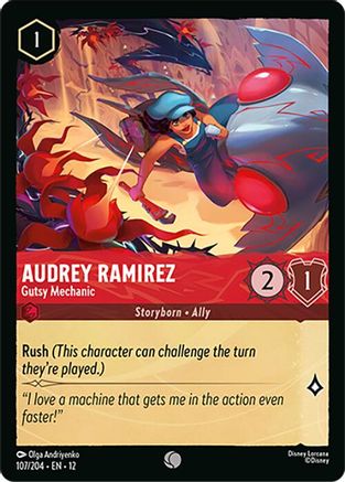 Audrey Ramirez - Gutsy Mechanic (107/204) - Wilds Unknown | Grognard Games