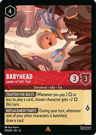Babyhead - Leader of Sid's Toys (119/204) - Wilds Unknown Cold Foil | Grognard Games
