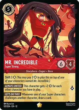 Mr. Incredible - Super Strong (127/204) - Wilds Unknown Cold Foil | Grognard Games