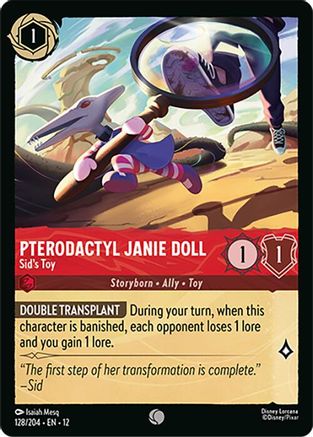Pterodactyl Janie Doll - Sid's Toy (128/204) - Wilds Unknown Cold Foil | Grognard Games
