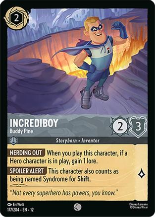 Incrediboy - Buddy Pine (177/204) - Wilds Unknown Cold Foil | Grognard Games