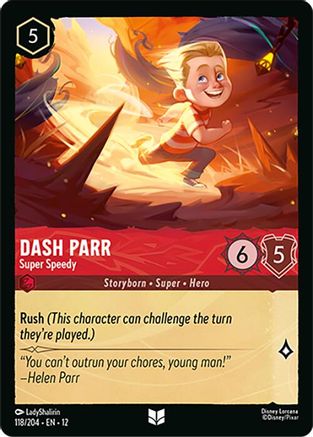 Dash Parr - Super Speedy (118/204) - Wilds Unknown Cold Foil | Grognard Games