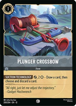 Plunger Crossbow (200/204) - Wilds Unknown Cold Foil | Grognard Games