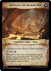 Brass's Tunnel-Grinder // Tecutlan, the Searing Rift [The Lost Caverns of Ixalan Prerelease Cards] | Grognard Games