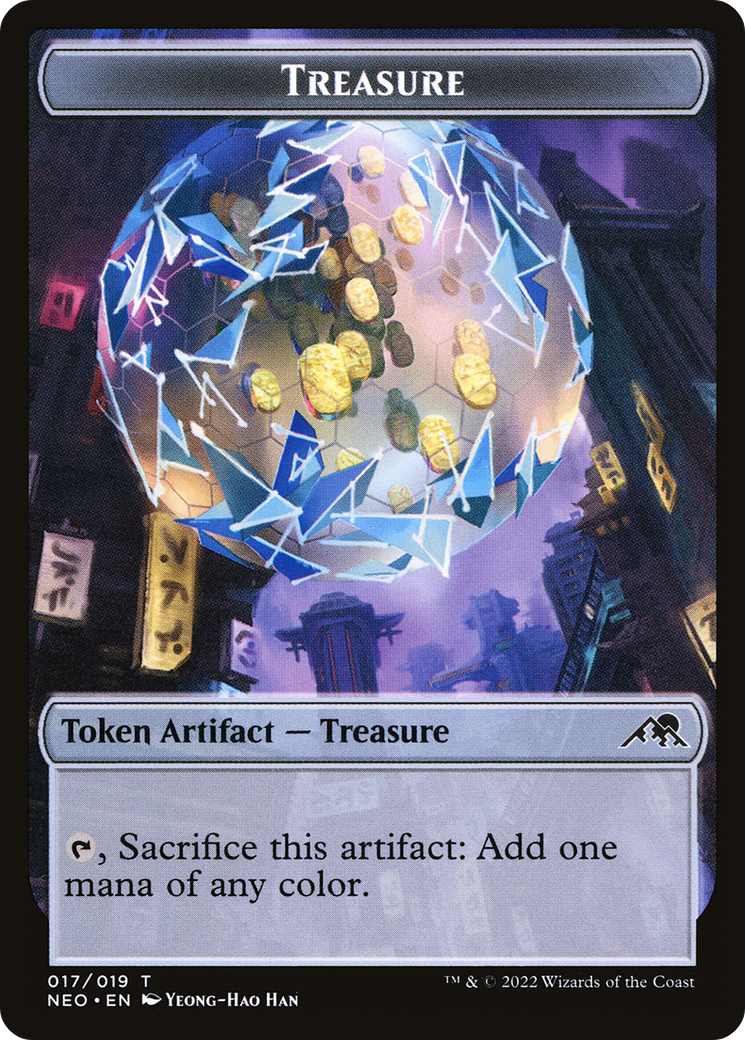 Treasure Token [Kamigawa: Neon Dynasty Tokens] | Grognard Games