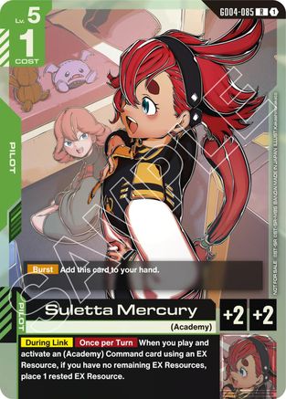 Suletta Mercury (GD04 Release Event) - Gundam Promotional Cards (GD04-085) Holofoil | Grognard Games
