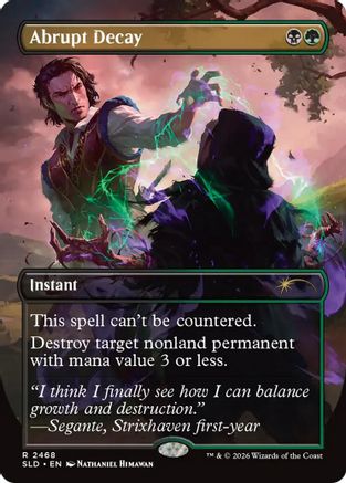 Abrupt Decay (SLD-2468) - Secret Lair Drop Series Foil | Grognard Games