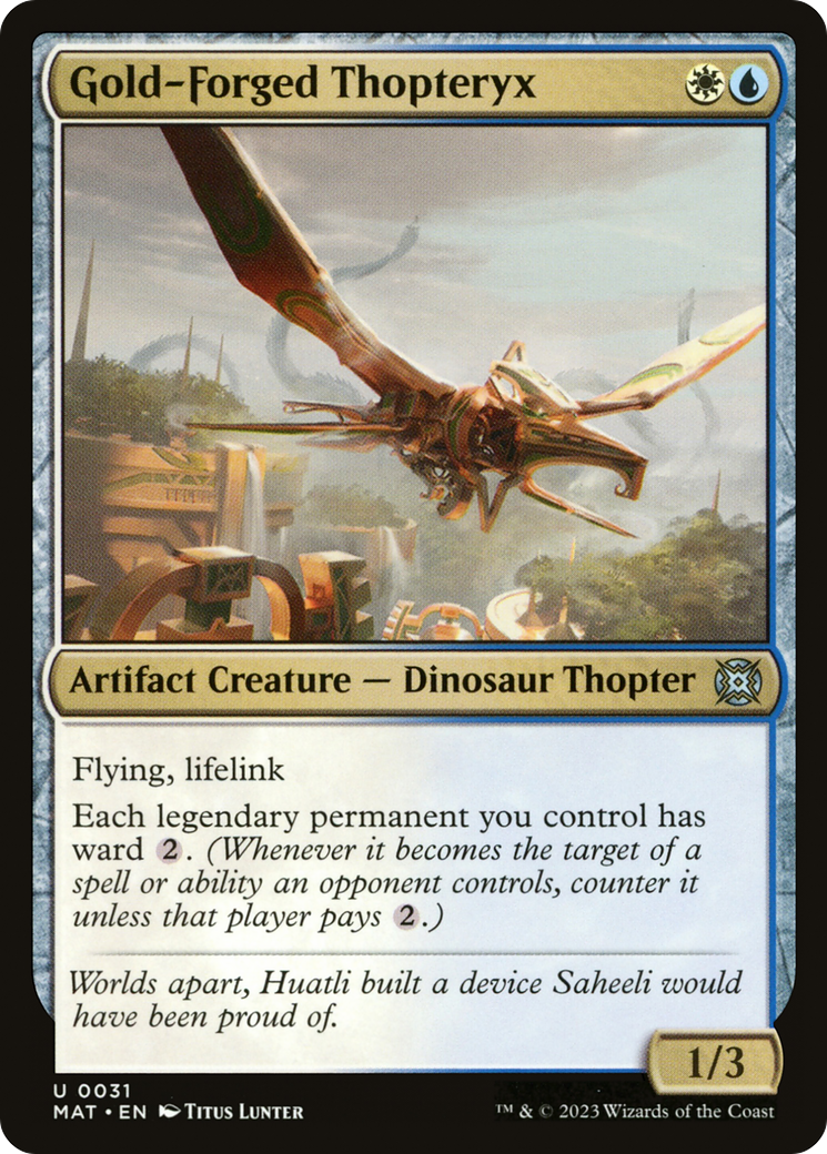 Gold-Forged Thopteryx [March of the Machine: The Aftermath] | Grognard Games