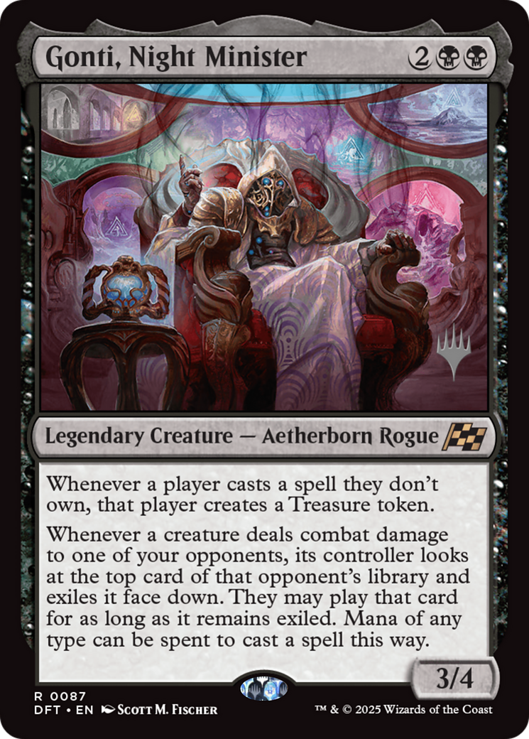 Gonti, Night Minister (Promo Pack) [Aetherdrift Promos] | Grognard Games
