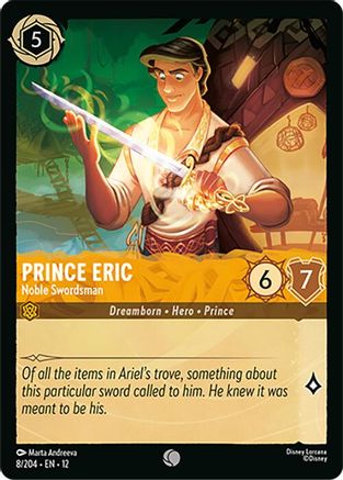 Prince Eric - Noble Swordsman (8/204) - Wilds Unknown Cold Foil | Grognard Games