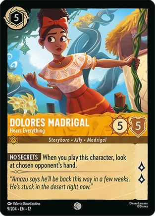 Dolores Madrigal - Hears Everything (9/204) - Wilds Unknown | Grognard Games