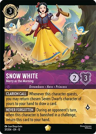 Snow White - Merry as the Morning (Foil) (37/204) - Wilds Unknown Cold Foil | Grognard Games