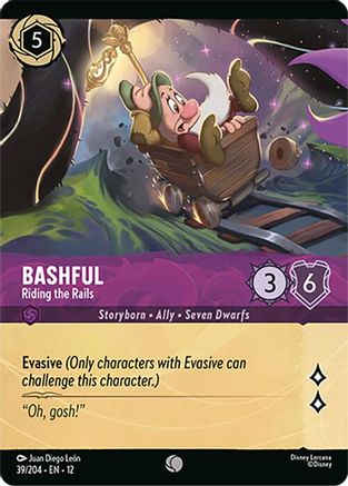 Bashful - Riding the Rails (Foil) (39/204) - Wilds Unknown Cold Foil | Grognard Games