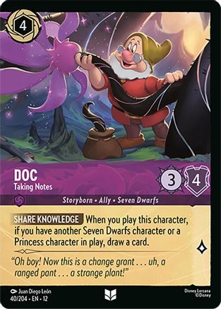 Doc - Taking Notes (Foil) (40/204) - Wilds Unknown Cold Foil | Grognard Games
