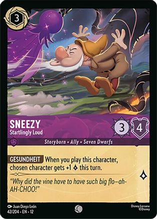 Sneezy - Startlingly Loud (42/204) - Wilds Unknown | Grognard Games