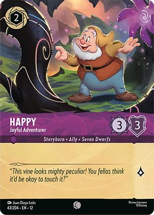 Happy - Joyful Adventurer (Foil) (43/204) - Wilds Unknown Cold Foil | Grognard Games
