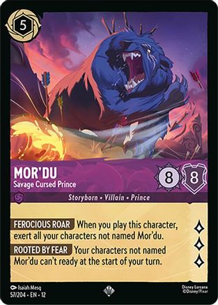 Mor'du - Savage Cursed Prince (57/204) - Wilds Unknown | Grognard Games