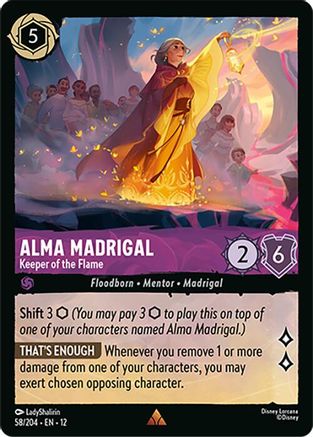 Alma Madrigal - Keeper of the Flame (58/204) - Wilds Unknown Cold Foil | Grognard Games