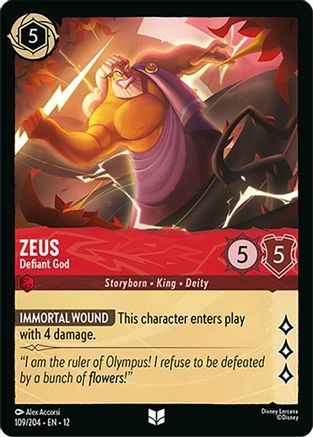 Zeus - Defiant God (109/204) - Wilds Unknown | Grognard Games
