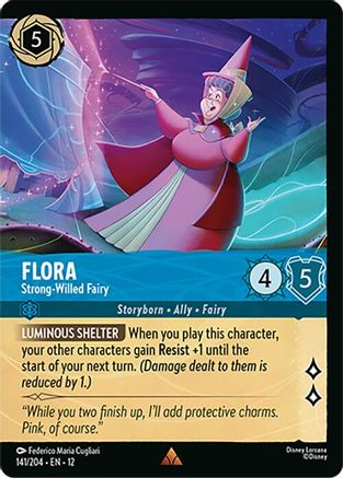 Flora - Strong-Willed Fairy (Foil) (141/204) - Wilds Unknown Cold Foil | Grognard Games