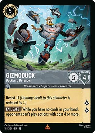 Gizmoduck - Duckburg Defender (193/204) - Wilds Unknown Cold Foil | Grognard Games