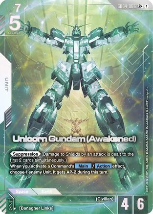 Unicorn Gundam (Awakened) (LR+) - Phantom Aria (GD04-066) Holofoil | Grognard Games
