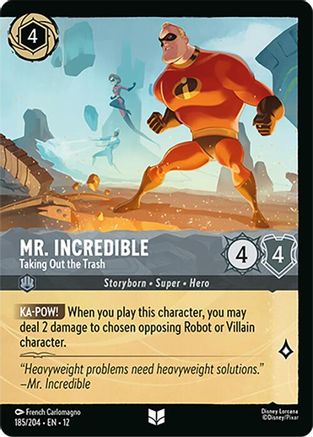 Mr. Incredible - Taking Out the Trash (Foil) (185/204) - Wilds Unknown Cold Foil | Grognard Games