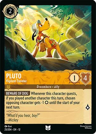 Pluto - Vigilant Traveler (25/204) - Wilds Unknown Cold Foil | Grognard Games