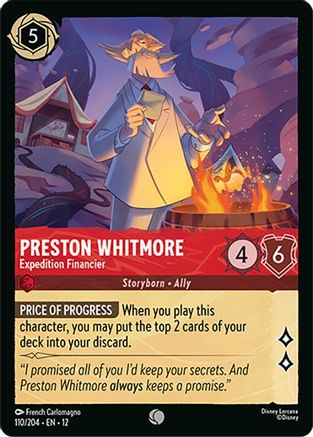 Preston Whitmore - Expedition Financier (110/204) - Wilds Unknown | Grognard Games