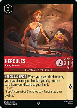 Hercules - Young Rescuer (123/204) - Wilds Unknown Cold Foil | Grognard Games