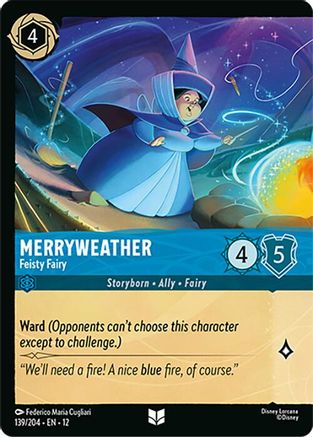 Merryweather - Feisty Fairy (Foil) (139/204) - Wilds Unknown Cold Foil | Grognard Games