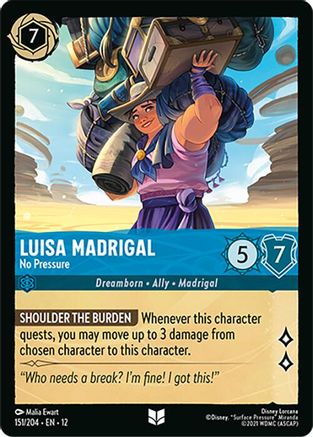 Luisa Madrigal - No Pressure (151/204) - Wilds Unknown | Grognard Games
